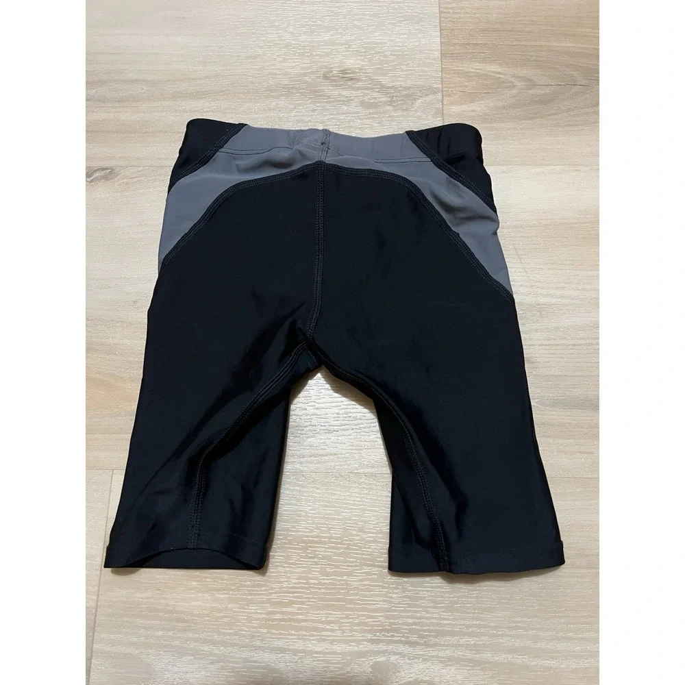 NWT Nike Mens Size 24‎ HydraStrong Colorblock Jammer Swimsuit Black And Gray